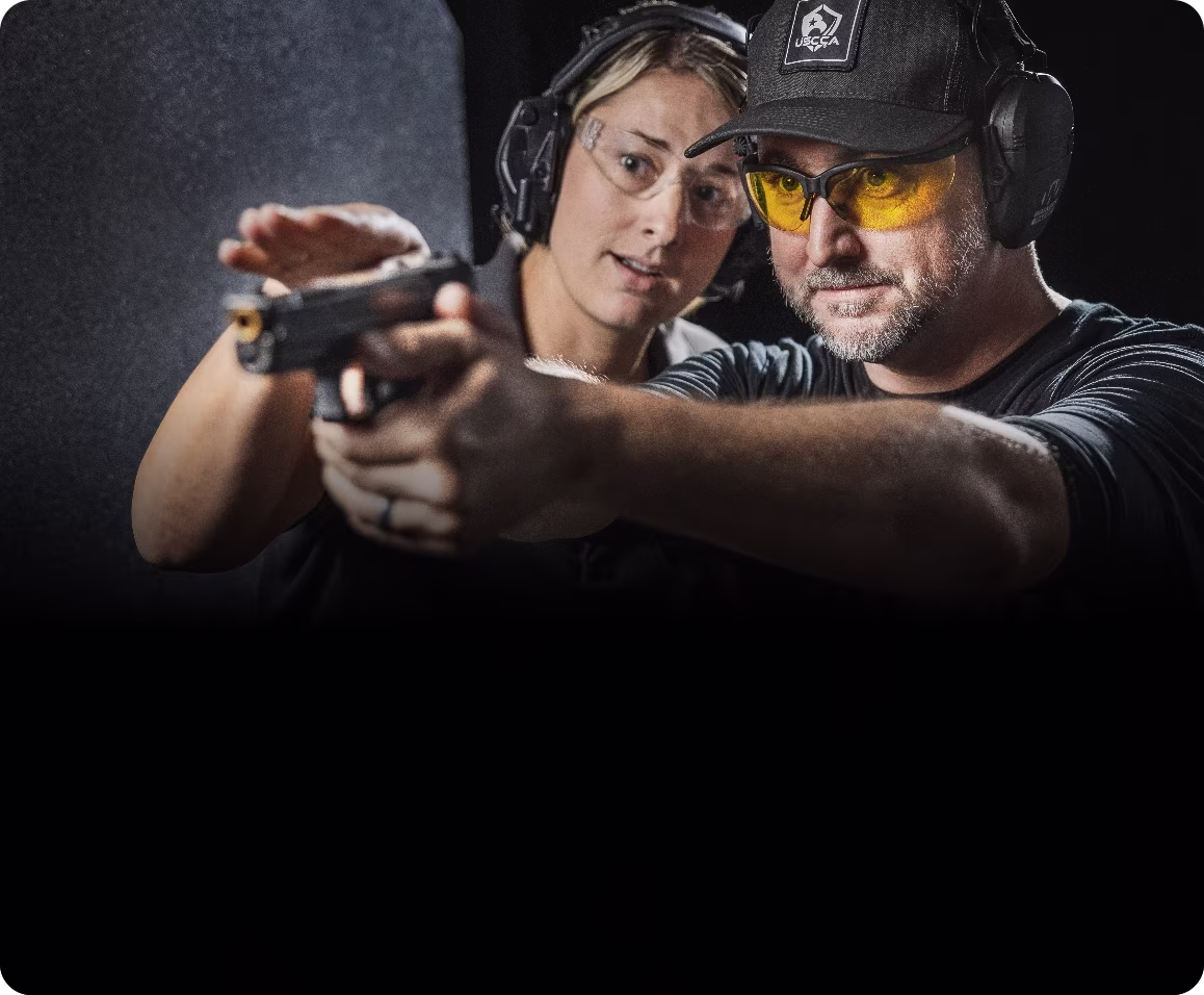 An instructor training a single student
