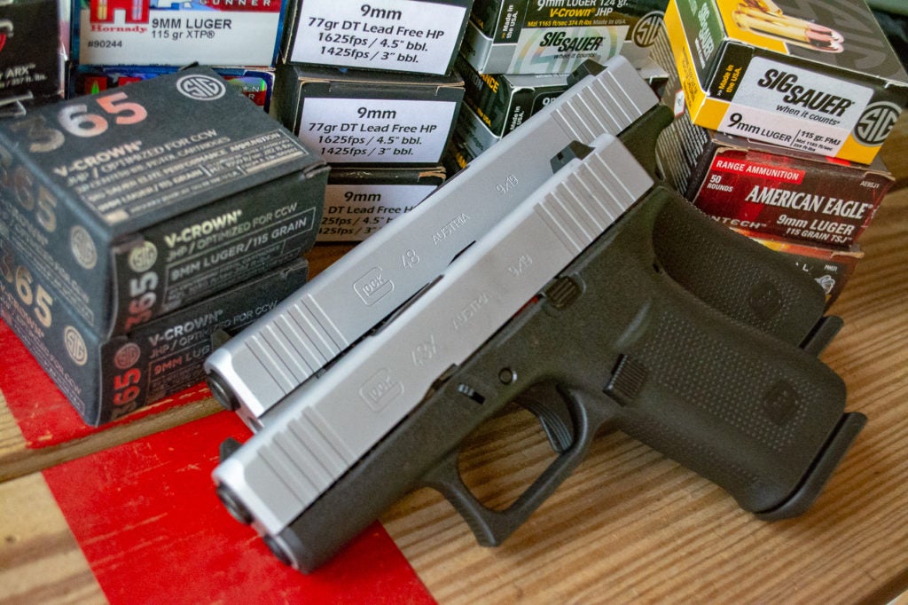 Glock 43X Review (Pictured" g43xand ammo)
