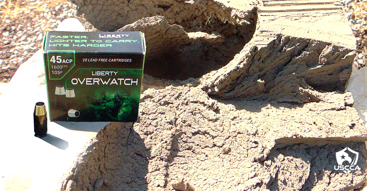 Liberty OverWatch Pistol Ammo 45 ACP 105 gr. 20 rd.