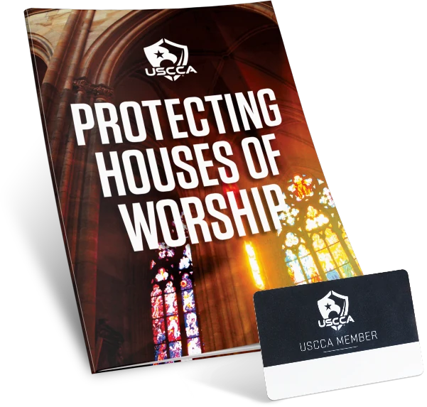 Image of USCCA Magazine with title 'Protecting Houses of Worship'