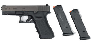 Compact-size pistol shown for comparison when discussing why compact handguns remain popular