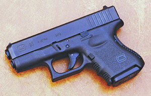 Subcompact Glock 26 shown as an example of a subcompact handgun designed for concealed carry