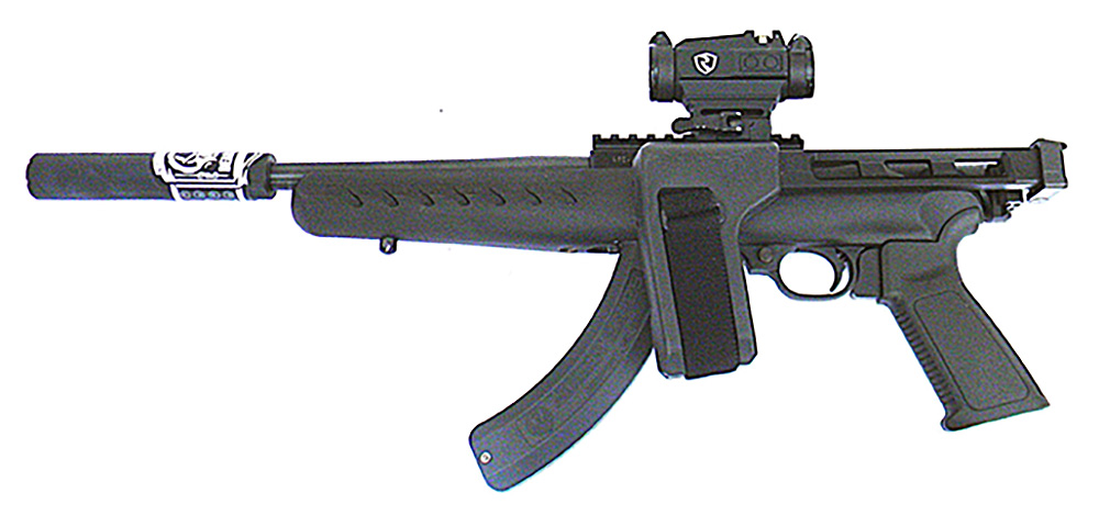 Dead Air Mask suppressor on Ruger Charger