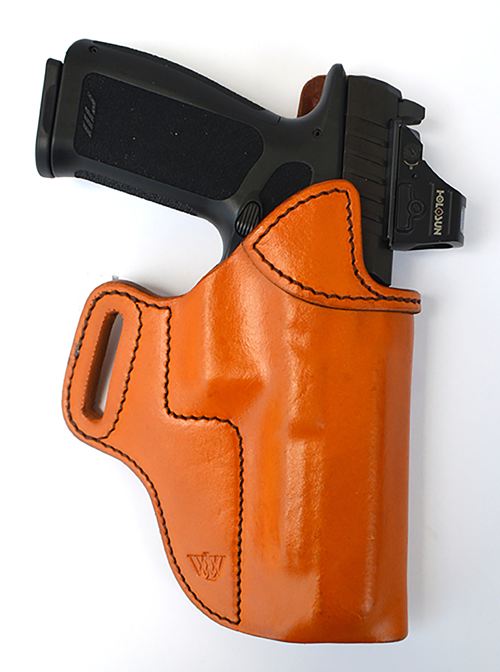 Rost Martin in Wright LEather Works Marshal holster.
