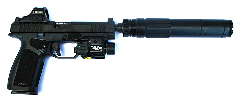RM1F with Holosun optic and Mojave 45 suppressor